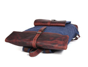 Rogue Artisan Canvas & Leather Backpack – Everyday Elegance