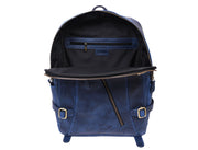 Full Grain Leather Backpack – Royal Blue