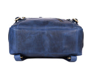 Full Grain Leather Backpack – Royal Blue