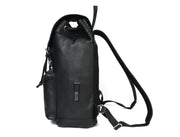 Classic Black Leather Backpack – Full Grain Edition