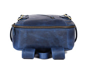 Full Grain Leather Backpack – Royal Blue