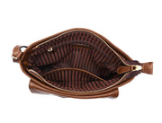 Chic Brown Leather Crossbody – Minimal & Versatile