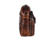 Top Grain Leather Messenger Bag – Classic & Durable Work Satchel