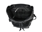 Classic Black Leather Backpack – Full Grain Edition