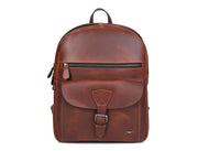 Velour Finish Leather Backpack – Soft Touch Luxury