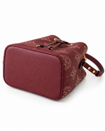 Seraphine bag floral-pattern detail collage