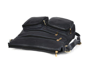 CABRINI Versa – Structured Black Multi-Pocket Shoulder Bag
