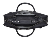 Tuscania Chef Knife Roll & Carry Bag – Raven Black (Top Grain Leather)