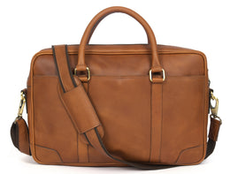 Leather Portfolio Bag - Multicolor