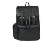 Classic Black Leather Backpack – Full Grain Edition
