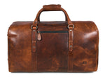 Full Grain Leather Weekender Bag – NY Brown