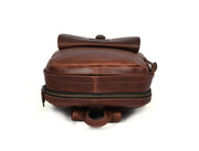 Velour Finish Leather Backpack – Soft Touch Luxury