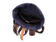 Leather Canvas Backpack – Vintage Utility Bag for Travel