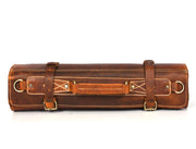Tan Leather Knife Roll – Handcrafted in Top Grain Leather