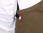 Turin Waxed Canvas Apron – Pickle Green