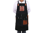 Serena Suede Apron – Raven Black