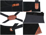Serena Suede Apron – Raven Black
