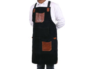 Serena Suede Apron – Raven Black