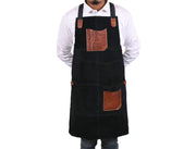 Serena Suede Apron – Raven Black