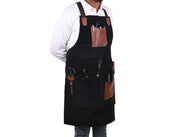 Serena Suede Apron – Raven Black
