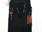 Serena Suede Apron – Raven Black