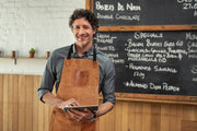 Serena Suede Apron – Tawny Brown Luxury Edition