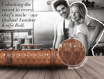 Arctic Blade Quilted Leather Knife Roll - Sienna - Cabrini - Elegance Perfected