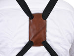 Arucas Suede Apron - Caramel Brown - Cabrini - Elegance Perfected