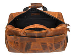 Brooks Upcycled Leather Duffle Bag – Caramel - Cabrini - Elegance Perfected