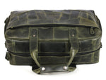 Brooks Upcycled Leather Duffle Bag – Seaweed - Cabrini - Elegance Perfected