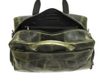 Brooks Upcycled Leather Duffle Bag – Seaweed - Cabrini - Elegance Perfected