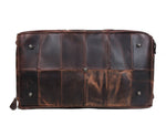 Brooks Upcycled Leather Duffle Bag Walnut - Cabrini - Elegance Perfected