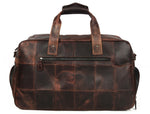 Brooks Upcycled Leather Duffle Bag Walnut - Cabrini - Elegance Perfected