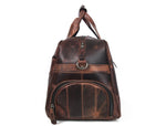 Brooks Upcycled Leather Duffle Bag Walnut - Cabrini - Elegance Perfected