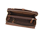 Brown Chic Leather Crossbody Bag - Cabrini - Elegance Perfected