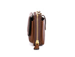 Brown Chic Leather Crossbody Bag - Cabrini - Elegance Perfected