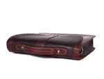Cabrini Ember Leather Briefcase – Lockable & Padded for Laptops - Cabrini - Elegance Perfected
