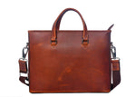 Cabrini Marlow Leather Tote Briefcase – Tan Laptop & Office Bag - Cabrini - Elegance Perfected