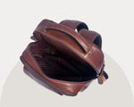 Cabrini Morano – Premium Full - Grain Brown Leather Laptop Backpack - Cabrini - Elegance Perfected
