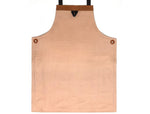 Chef & Artist Apron in Full Grain Leather – Tan Brown - Cabrini - Elegance Perfected