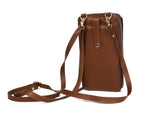 Classic Brown Leather Clutch Bag - Cabrini - Elegance Perfected