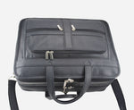 Classic Leather Briefcase – Top Grain Office Portfolio Bag - Cabrini - Elegance Perfected