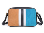Compact Colorblock Leather Crossbody Bag - Cabrini - Elegance Perfected