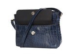 CrocChic Leather Handbag – Textured Top Grain Elegance - Cabrini - Elegance Perfected
