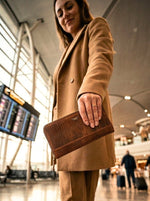 Elegant Leather Clutch for Women - Cabrini - Elegance Perfected