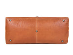 Elegant Tan Leather Travel Bag – Premium Handcrafted Duffel - Cabrini - Elegance Perfected