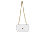 Elegant White Quilted Shoulder Bag - Cabrini - Elegance Perfected