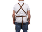Florence Suede Apron - Chestnut - Cabrini - Elegance Perfected