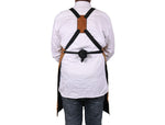 Florence Suede Apron - Light Brown - Cabrini - Elegance Perfected