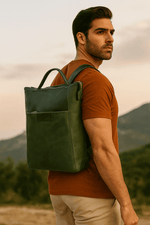 Full Grain Leather Backpack – Sphere Edition - Cabrini - Elegance Perfected